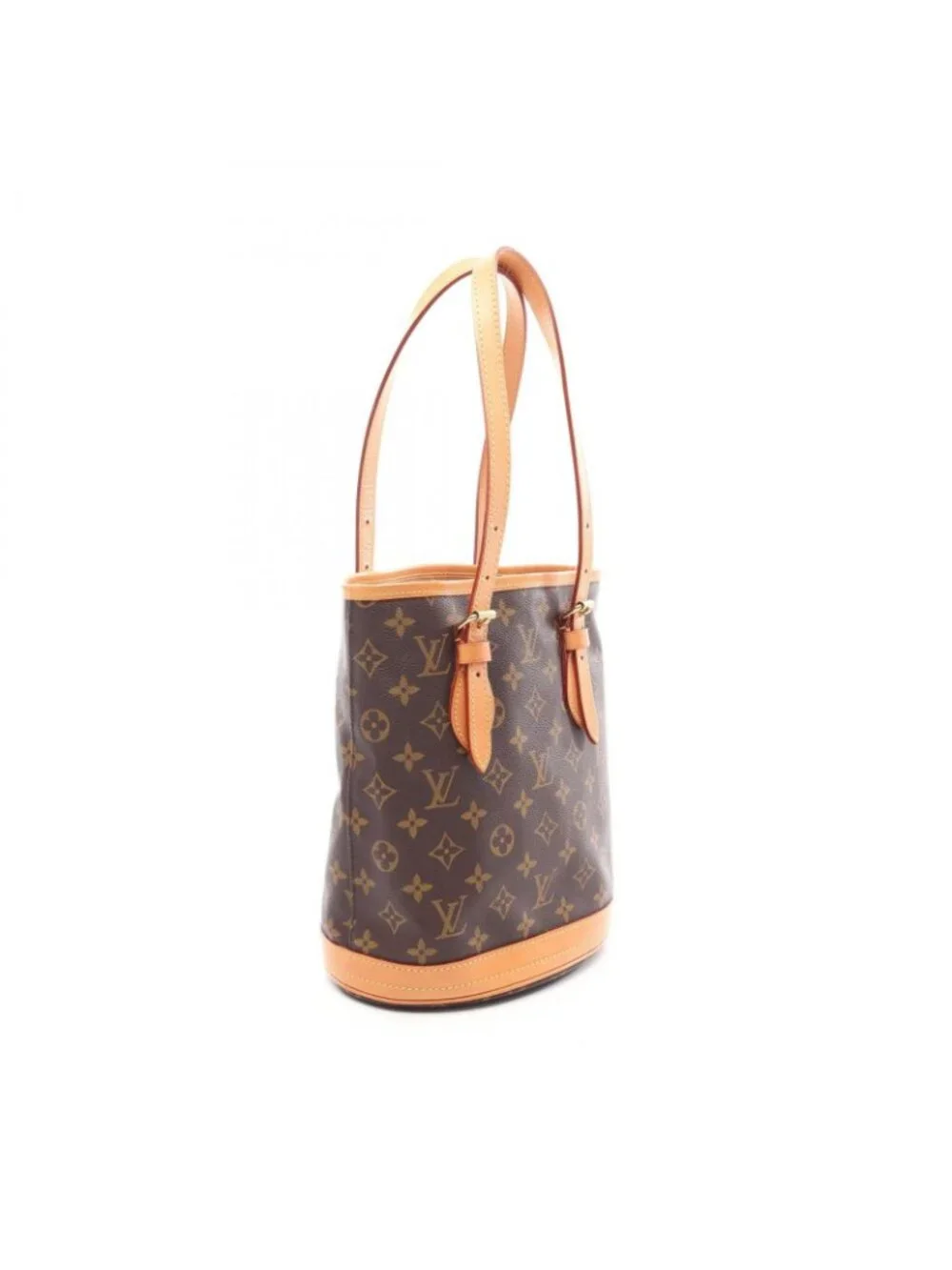 Louis Vuitton Handbag Bucket PM Monogram Canvas Leather